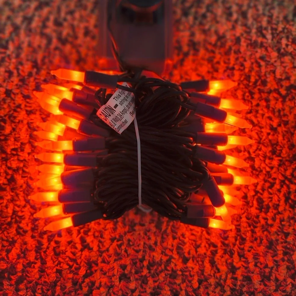 Celebrations Halloween Light String 100/box 2‎ Box Lot Total 200 Lights